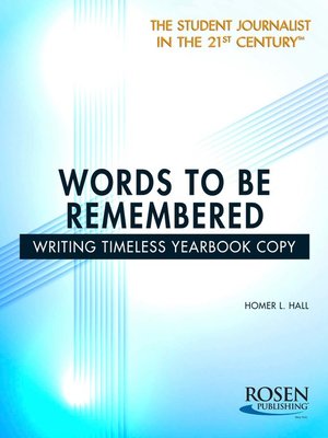 cover image of Words to Be Remembered